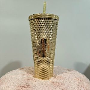 Starbucks Christmas 2022 Gold Bling 24oz Tumbler